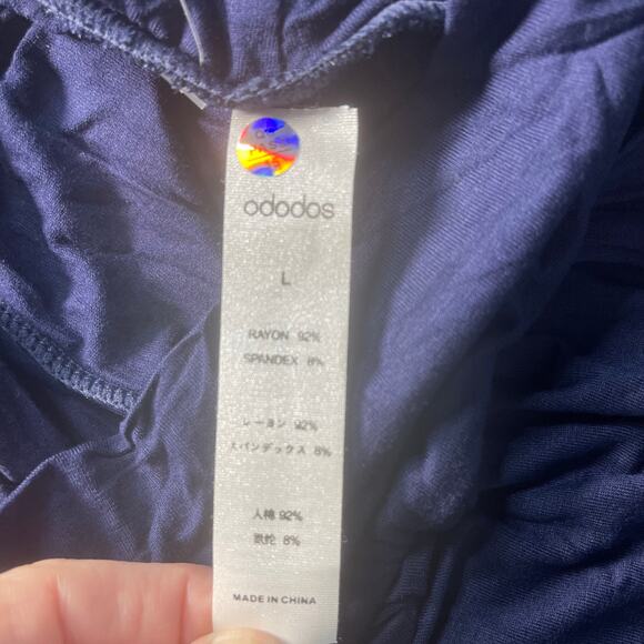 Ododos 30 Inch Wide Leg Lounge Pants -NWT in Navy size Large - Picture 5 of 8